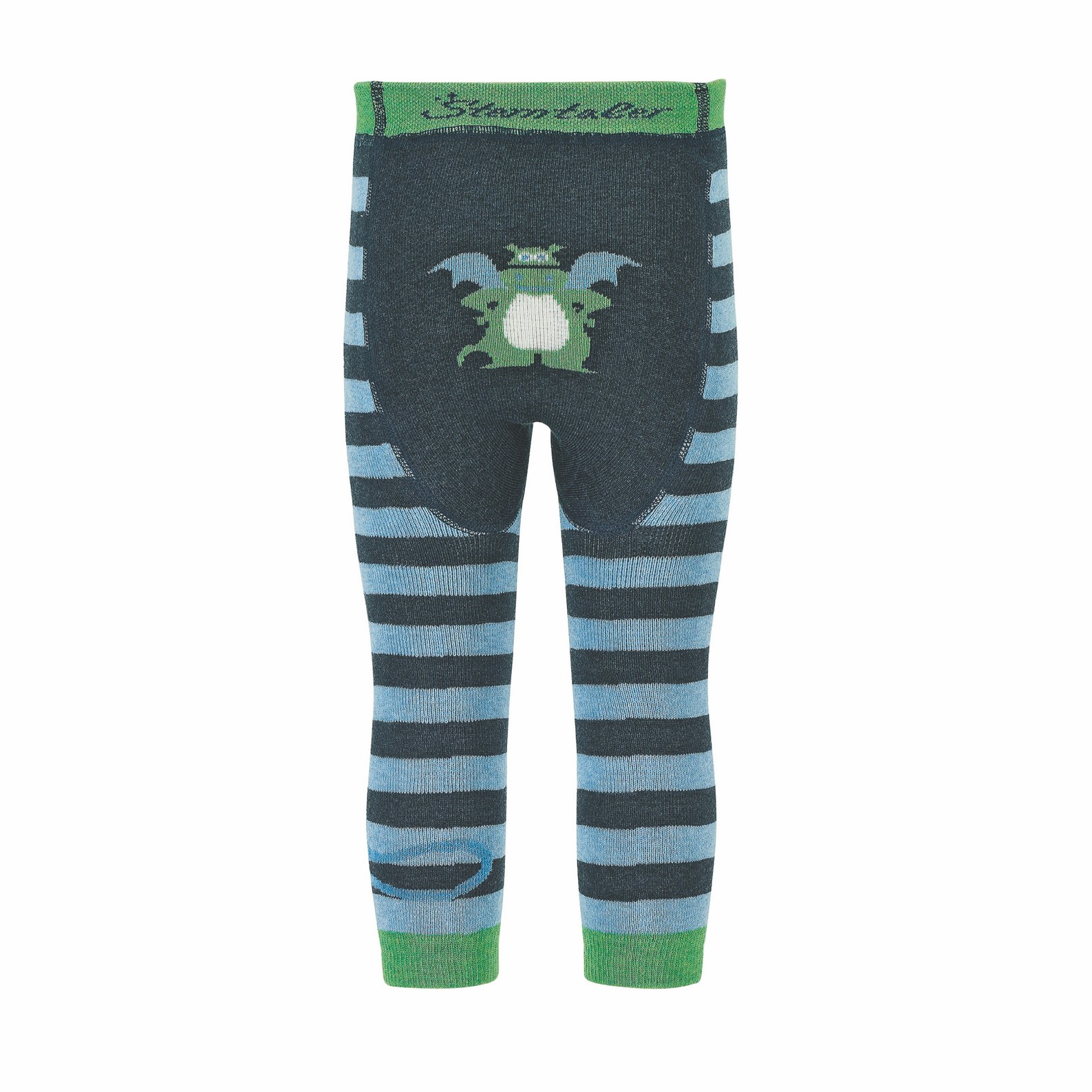 Sterntaler legíny zimní, froté, tmavě modré pruhy hasiči, dráček 8762030