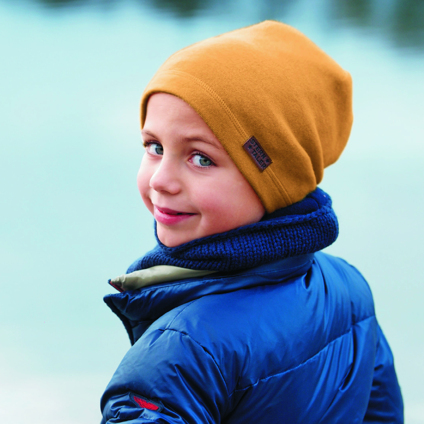 Sterntaler čepice uni spadlá, hořčicová 4522002