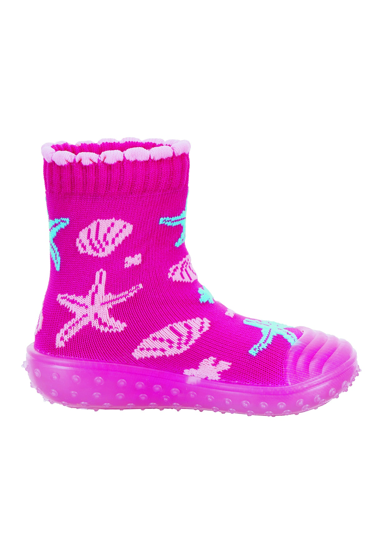 Sterntaler barefoot ponožkoboty dětské růžové, hvězdice 8362104