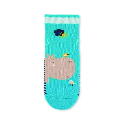 Sterntaler ponožky ABS protiskluzové chodidlo AIR, 2 páry, hroch, modré 8032124