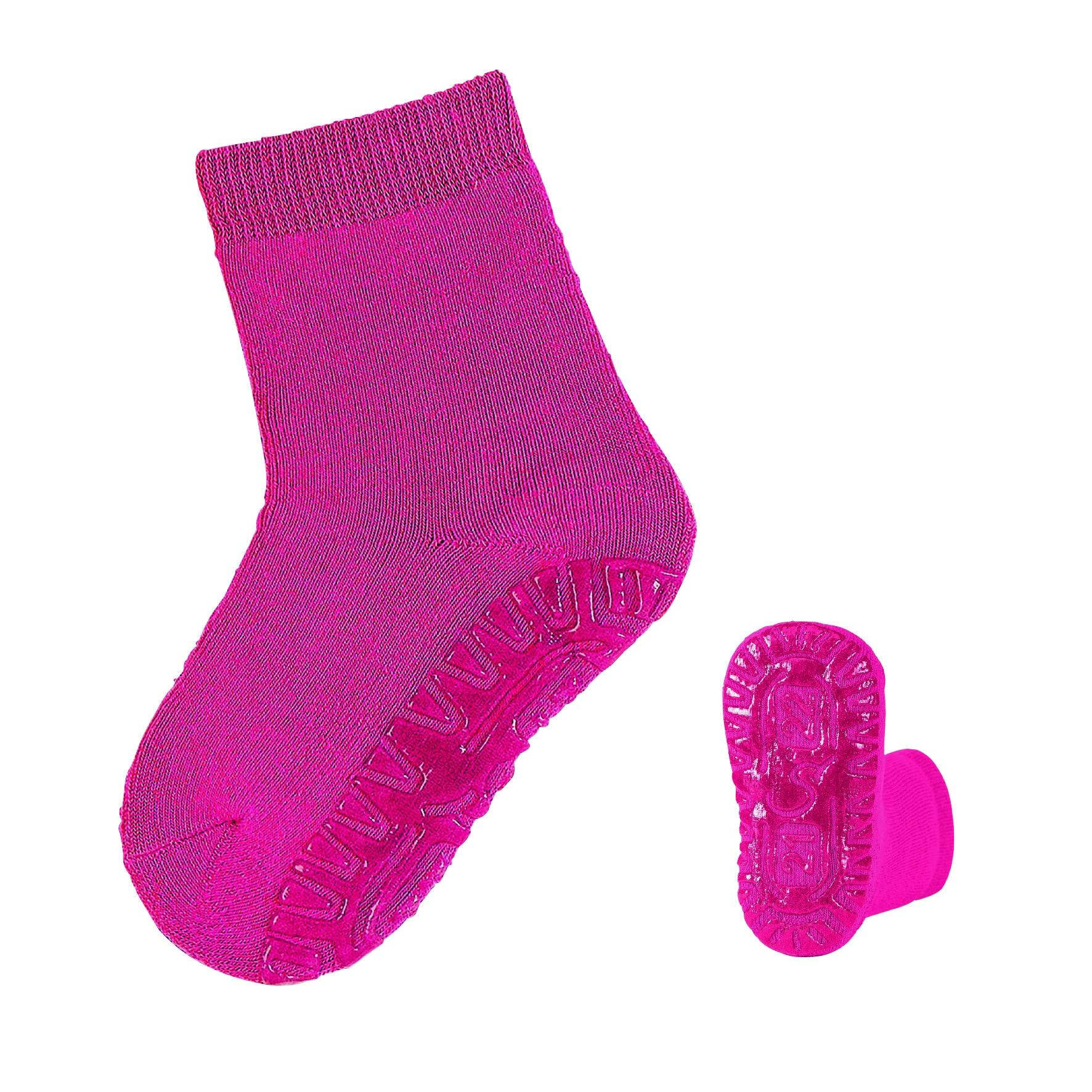 Sterntaler Ponožky ABS protiskluzové chodidlo SOFT PURE tmavě růžové 8041410
