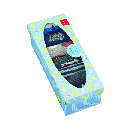 Sterntaler ponožky 7 párů chlapecké tmavě modré, auta 8422151