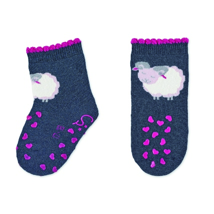 Sterntaler ponožky na lezení protiskluzové 2 páry ovečka, modré 8112125