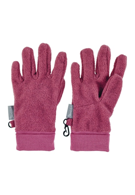 Sterntaler Rukavice Project PURE prstové fleece červené 4331410