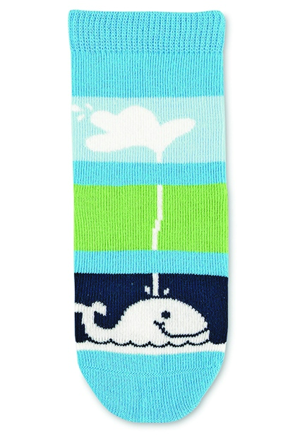 Sterntaler ponožky ABS protiskluzové chodidlo SUN modré, velryba 8022206