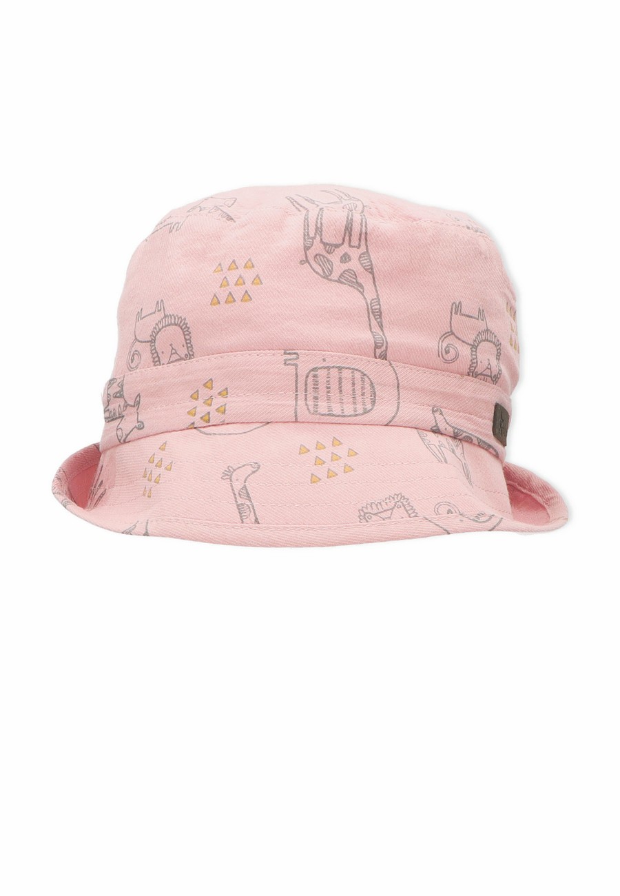 Sterntaler klobouček dívčí bio bavlna UV 15+ SAFARI růžový 1512250