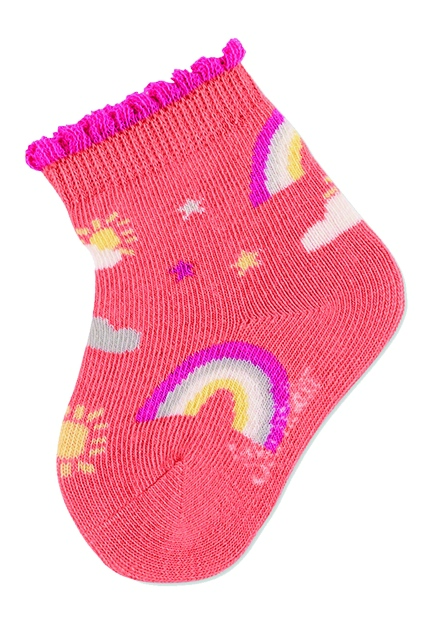 Sterntaler kojenecké ponožky dívčí 3 páry duha, smetanová 8312221