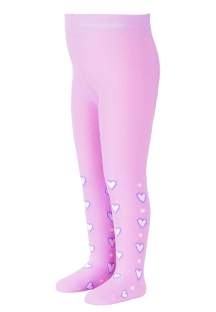 Sterntaler punčocháče s obrázky růžové,srdíčka 8602200