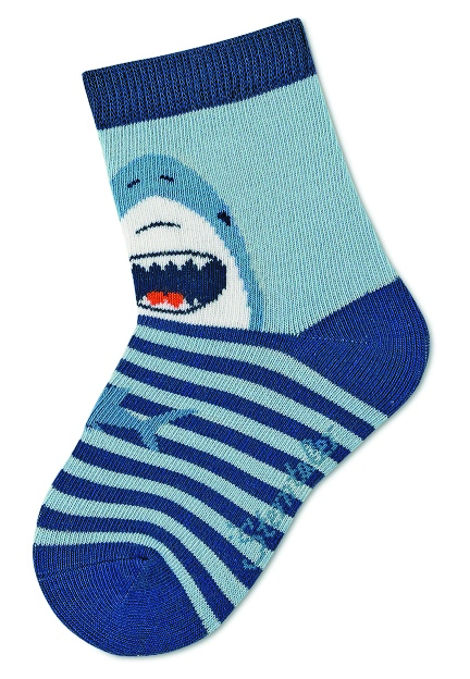 Sterntaler ponožky chlapecké 3 páry modré, žraloci 8322223