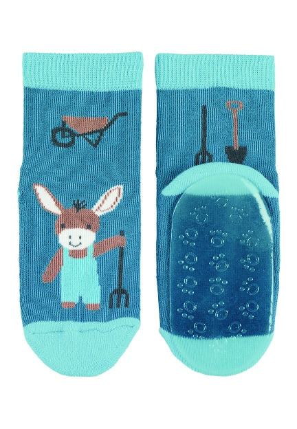 Sterntaler ponožky ABS protiskluzové chodidlo AIR modré, oslík Emmilius 8152186