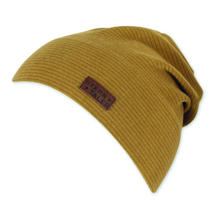 Sterntaler čepice uni spadlá, jemný proužek, hořčicová 4522100