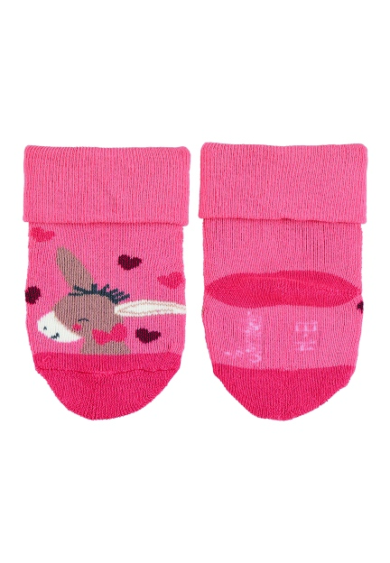 Sterntaler ponožky kojenecké s manžetkou, froté,oslík Emmily 8402187