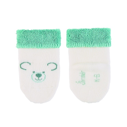 Sterntaler ponožky kojenecké s manžetkou, froté, medvídek Ben 8402082