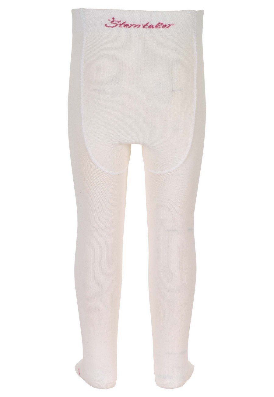 Sterntaler punčocháče s obrázky, dívčí, krémové, srdíčka 8702205