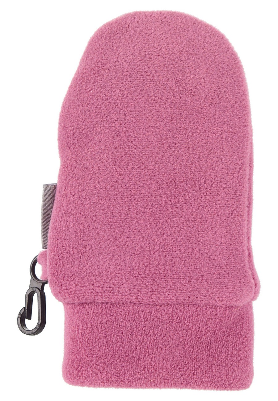 Sterntaler Rukavičky kojenecké PURE fleece bez palce růžové 4301400