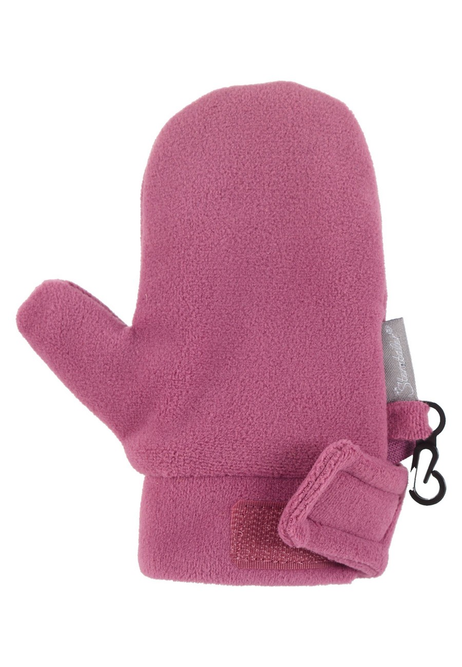 Sterntaler rukavičky kojenecké PURE palčáky fleece růžové 4301420