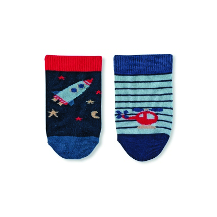 Sterntaler kojenecké ponožky chlapecké 3 páry tmavě modré raketa 8312120