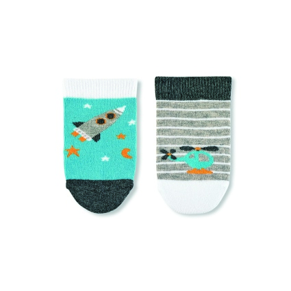 Sterntaler kojenecké ponožky chlapecké 3 páry šedé raketa 8312120