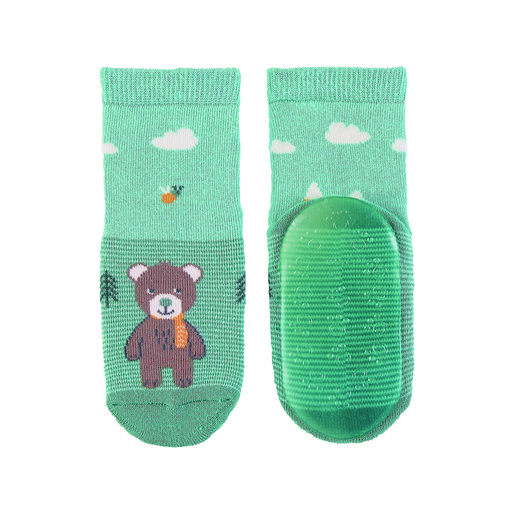 Sterntaler ponožky ABS protiskluzové chodidlo AIR tyrkysové medvídek  Ben 8152082