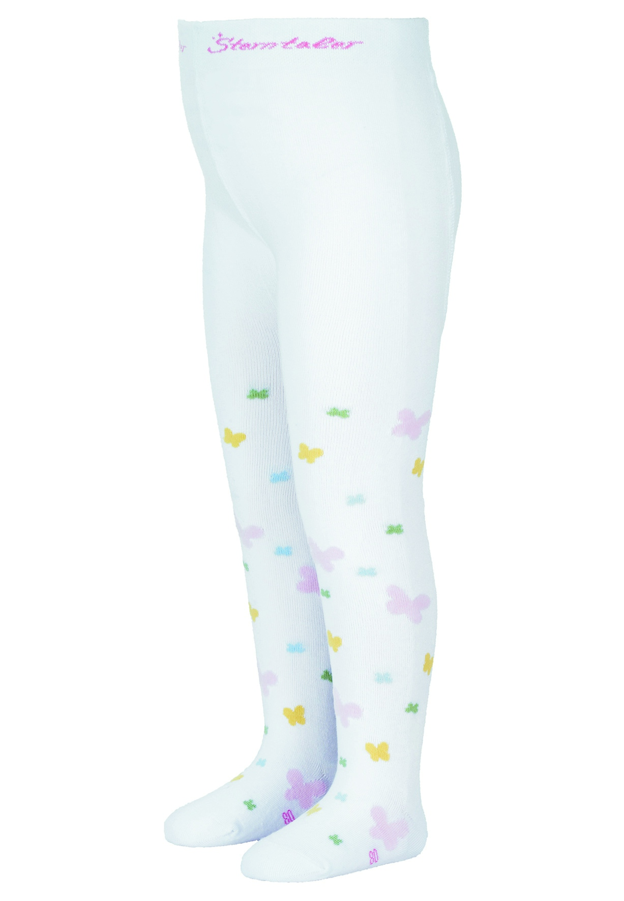 Sterntaler punčocháče s obrázky bílé, motýlci 8602100