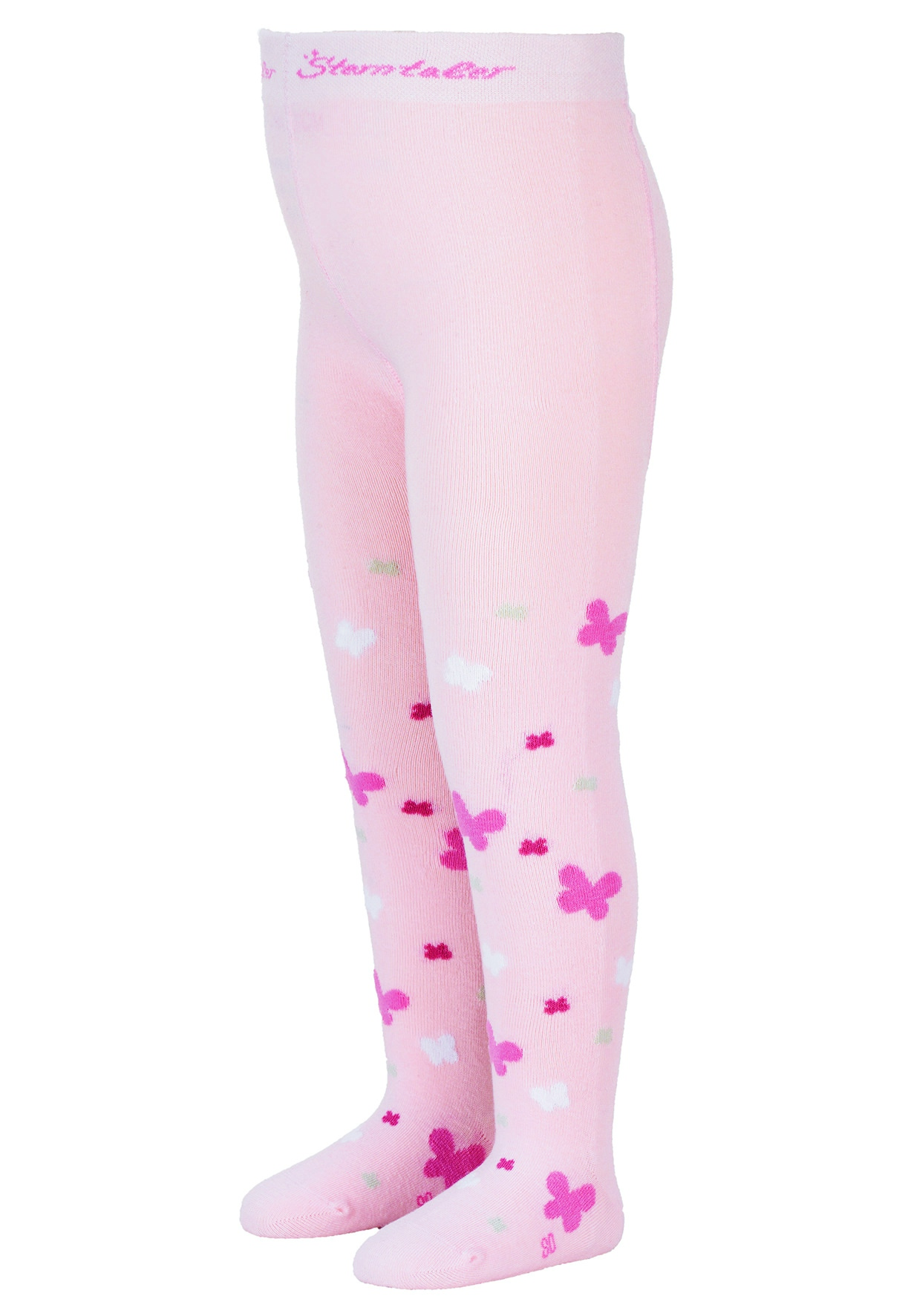 Sterntaler punčocháče s obrázky růžové, motýlci 8602100