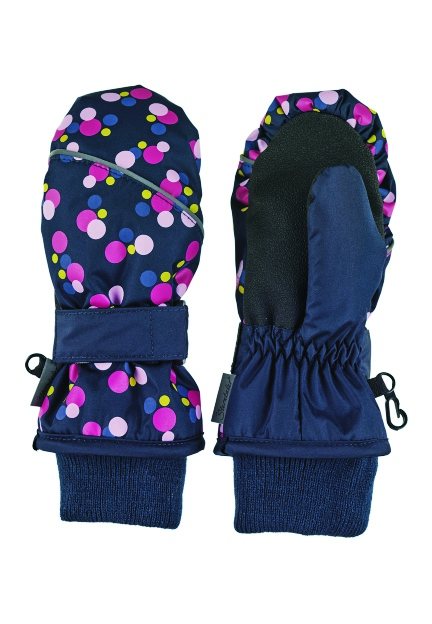 Sterntaler rukavice palčáky šusťák Thinsulate puntíky, dívčí modré 4322101
