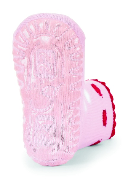 Sterntaler ponožky ABS protiskluzové chodidlo SUN růžové, jahůdka 8022212