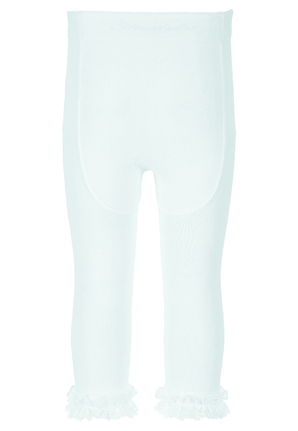 Sterntaler legíny 2pack s krajkou, bílé, růžové 8662210