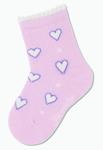 Sterntaler ponožky dívčí 3 páry, modré, koně, srdíčka, kytičky 8322226