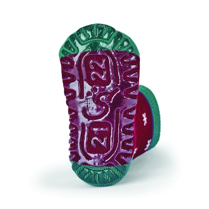 Sterntaler ponožky ABS protiskluzové chodidlo SOFT, VÁNOČNÍ, sobík, vločky, červené 8142112