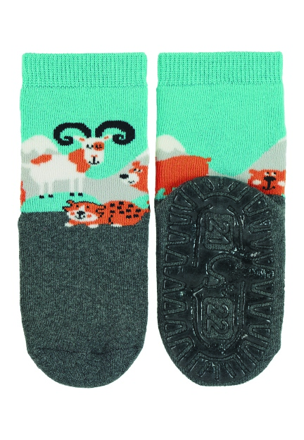 Sterntaler ponožky ABS protiskluzové chodidlo SOFT, kamzík,šedé 8142102