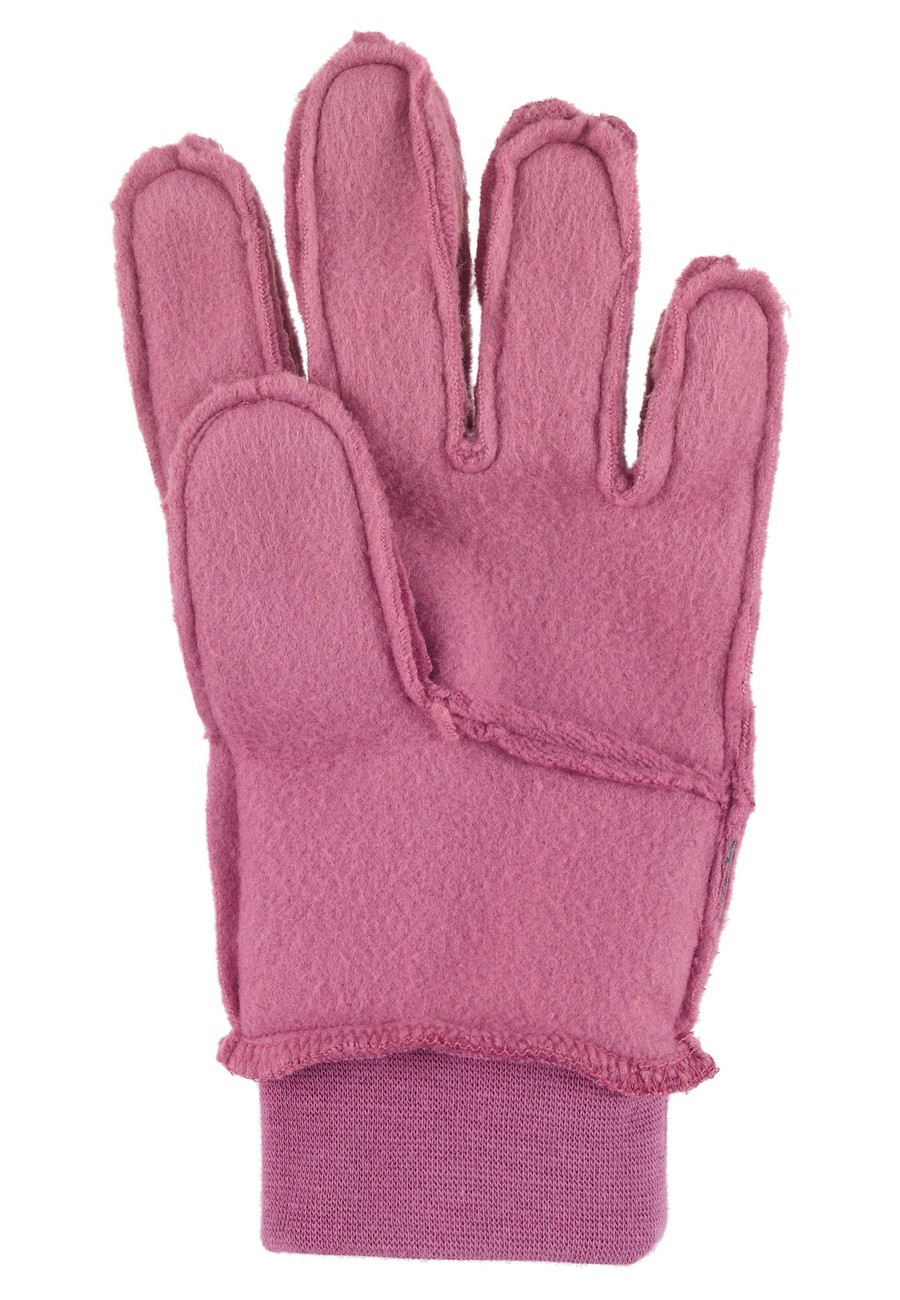 Sterntaler Rukavice Project PURE prstové fleece pastelově růžové 4331410