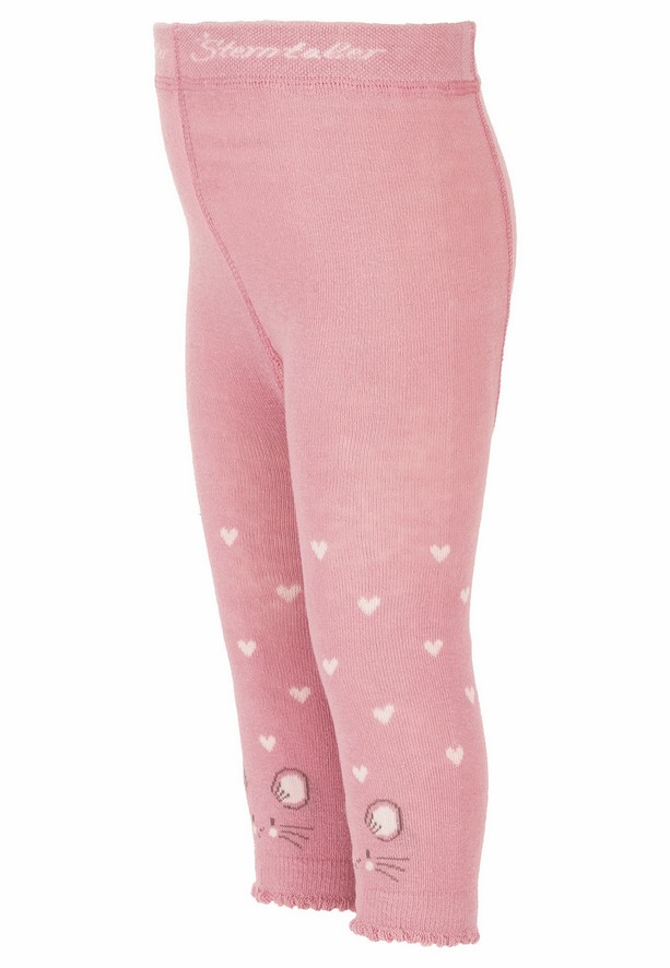 Sterntaler legíny se třpytem 2pack srdíčka, lososové, růžové 8662120