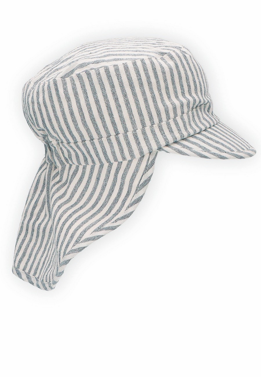 Sterntaler čepice s plachetkou chlapecká UV 15 modrá, proužek 1622111