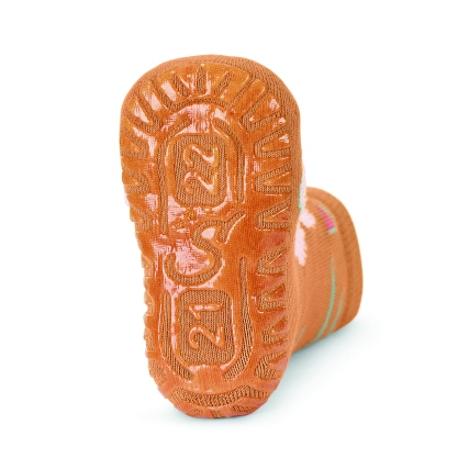 Sterntaler ponožky ABS protiskluzové chodidlo AIR oranžové kočka 8132108