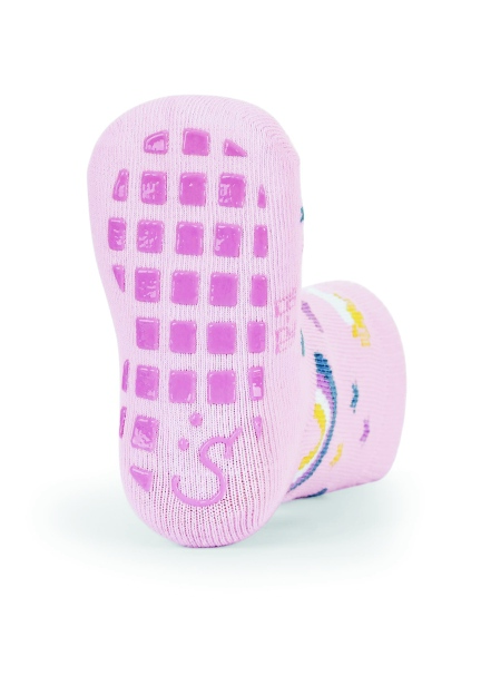 Sterntaler ponožky protiskluzové ABS dívčí 2 páry růžové, duha 8002224