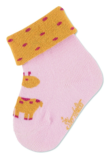 Sterntaler kojenecké ponožky s manžetou dívčí 3 páry koala, žirafa, růžová 8312252