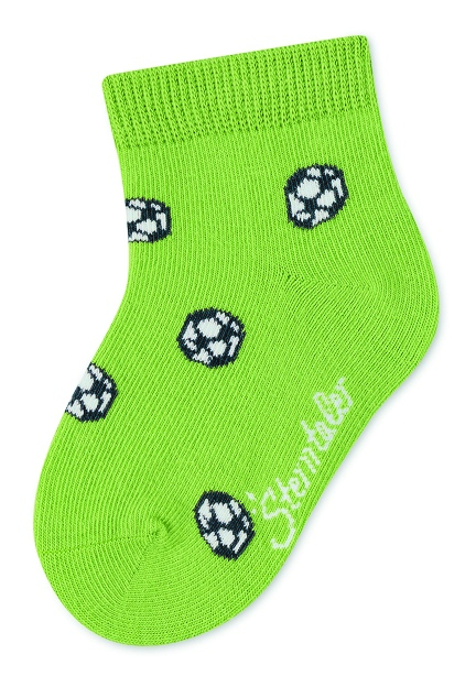 Sterntaler Ponožky kotníčkové dětské, FOTBALOVÉ, modré, bílé, zelené 8512221