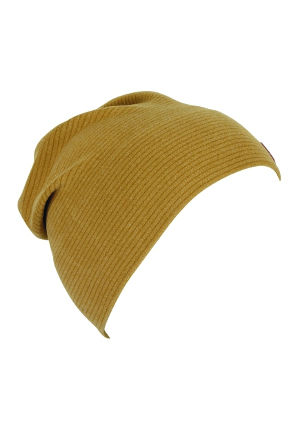 Sterntaler čepice uni spadlá, jemný proužek, hořčicová 4522100