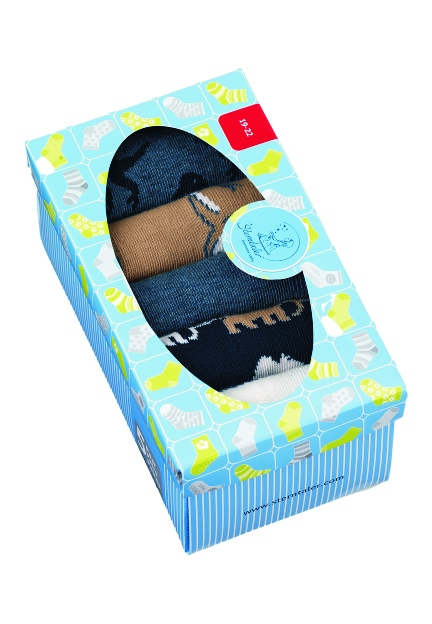 Sterntaler ponožky 5 párů chlapecké modré, mamuti 8422140