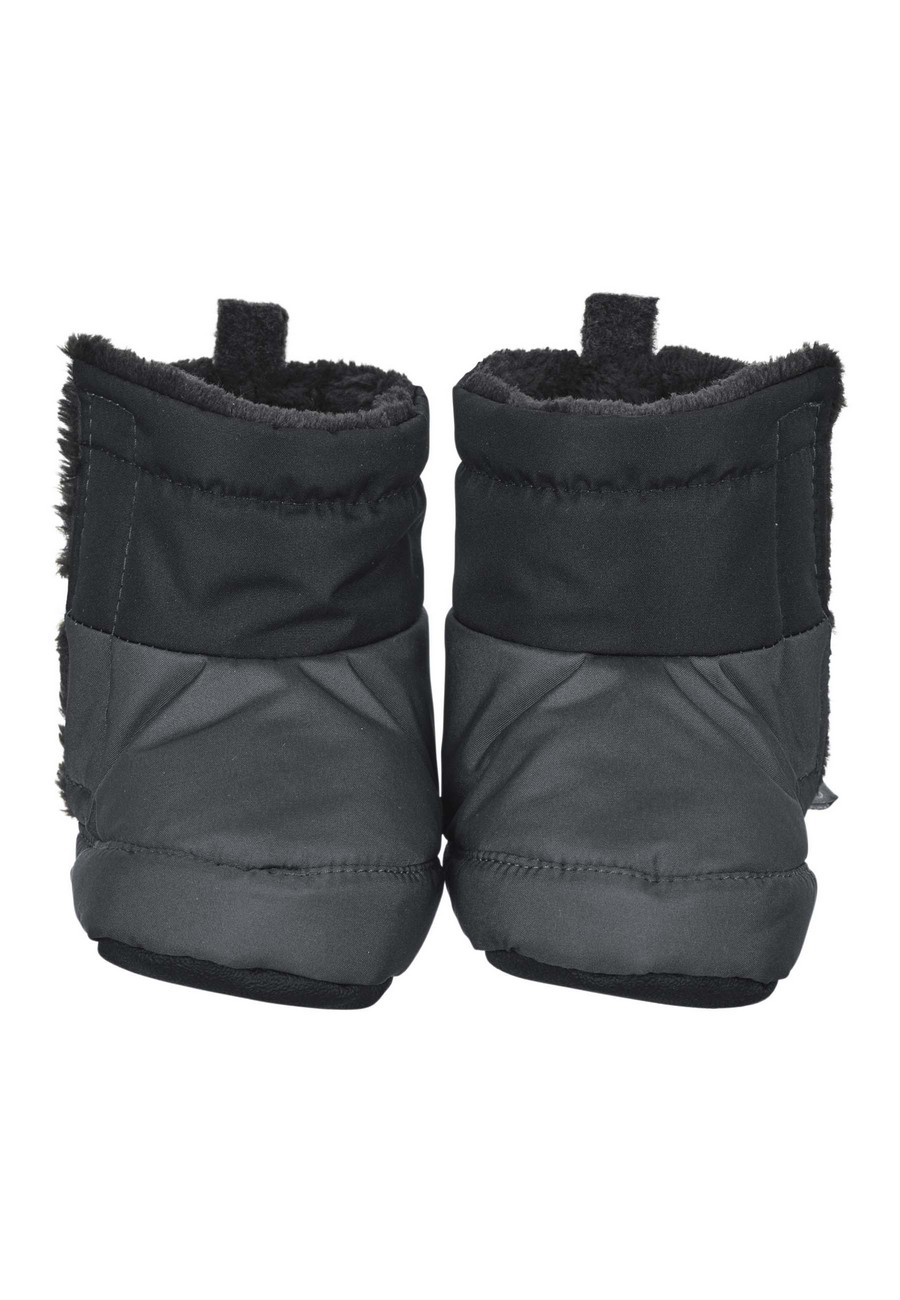 Sterntaler botičky textilní zimní šusťák, dlouhý, suchý zip, šedé, tmavě šedý pruh 5102223