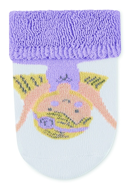 Sterntaler Ponožky kojenecké, 3 páry, froté, manžetka, bílé, baletka, srdíčka 8302222