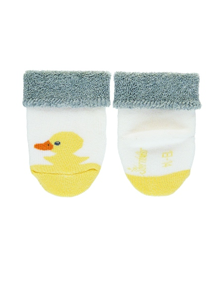 Sterntaler ponožky kojenecké s manžetkou, froté, kačátko Eddík 8401963