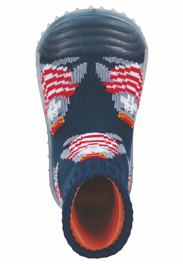 Sterntaler barefoot ponožkoboty dětské modré, mrož 8362100