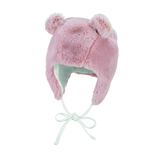 Sterntaler Čepička Inka baby dívčí s oušky sytě růžová plyš 4402043