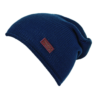 Sterntaler čepice uni, pletená, spadlá, modrá s merino vlnou 4722050