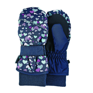 Sterntaler rukavice šusťák palčáky THINSULATE modré srdíčka 4322001