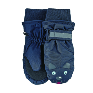 Sterntaler rukavice šusťák palčáky THINSULATE modré s kočkou 4322002