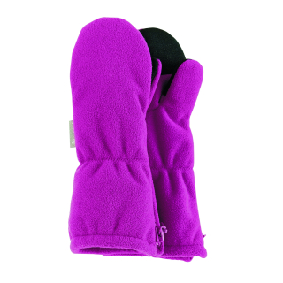 Sterntaler rukavice microfleece palčáky, vysoké, voděodolné, růžové na zip 4322005