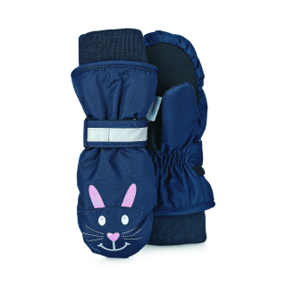 Sterntaler rukavice palčáky šusťák dívčí zajíček modré 4321905
